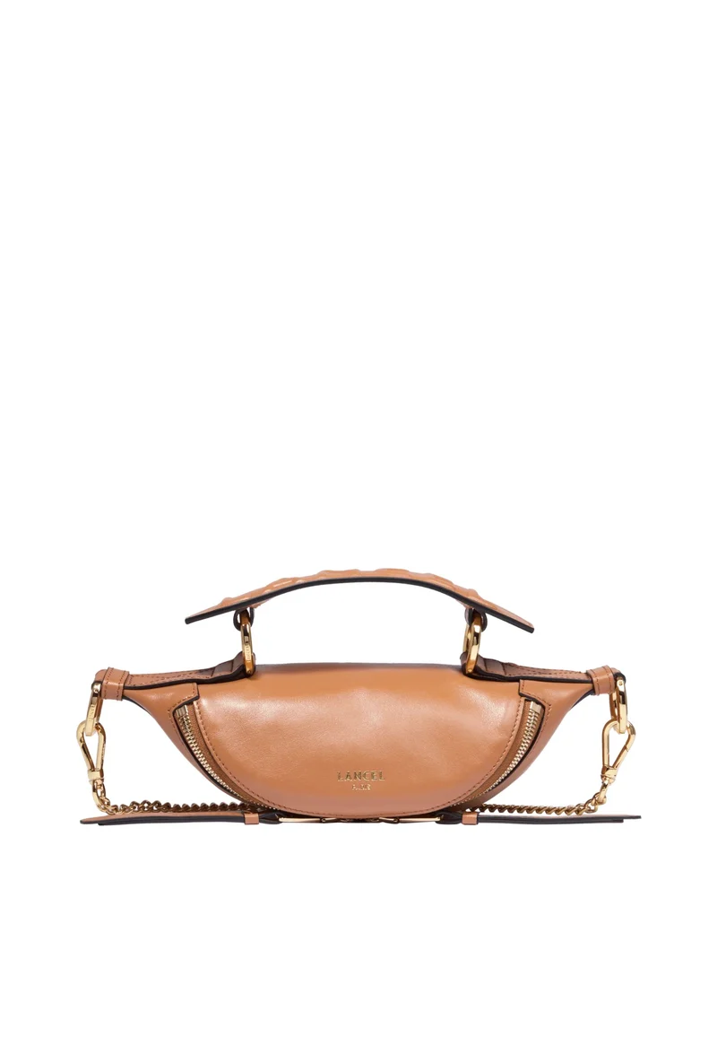 Lancel Mini Sac S Origami Camel Femme