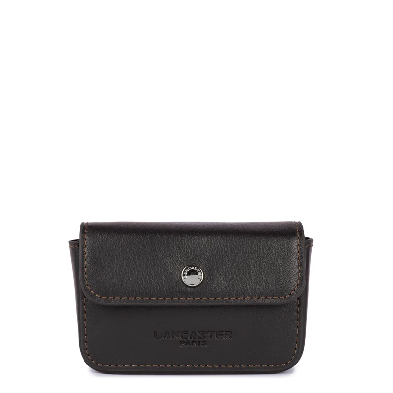 Lancaster Porte-cartes Soft PM Noir/Marron