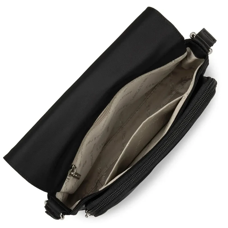 Lancaster Sac rabat porté croisé Noir