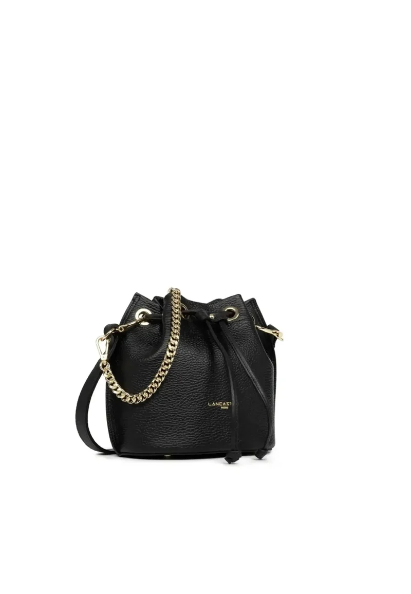 Lancaster Bourse Alba Double S Noir/Nude