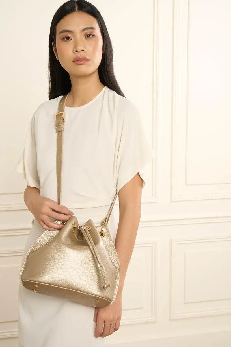 Lancaster Bourse Alba Double M Champagne/Nude