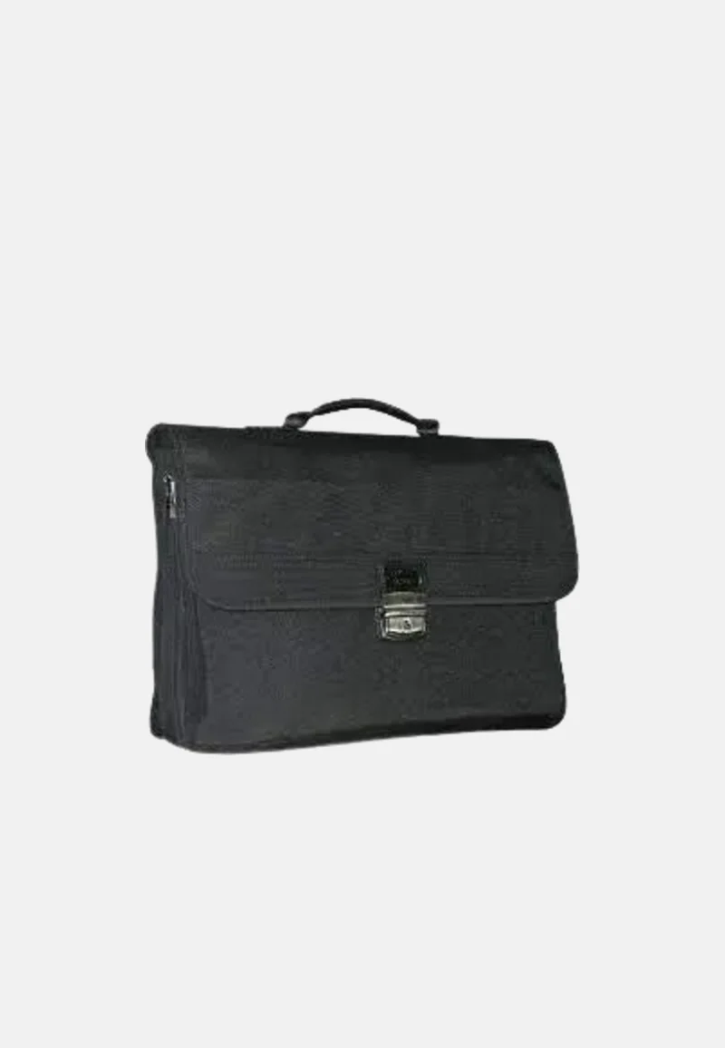 Francinel Porte document Toile et cuir 3 soufflets 8053