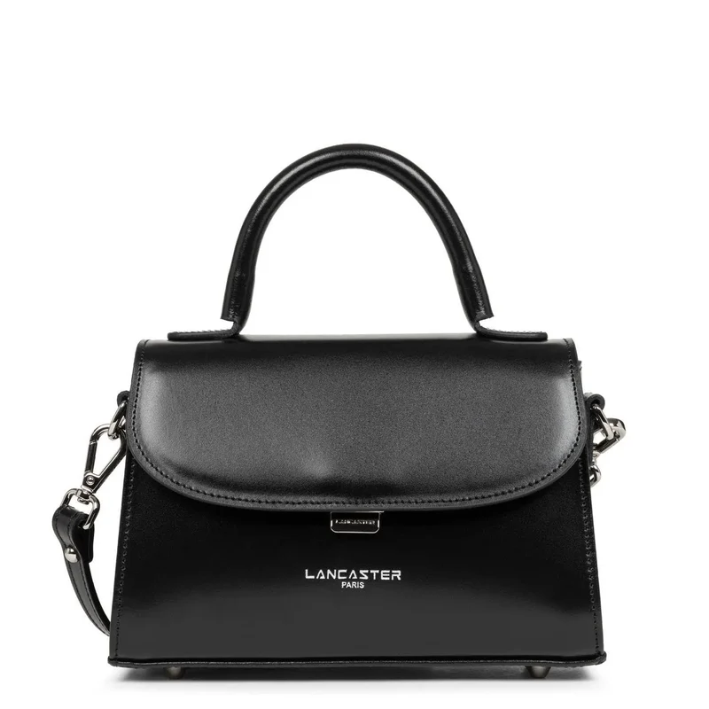 Lancaster Sac rabat cuir Suave Even Noir