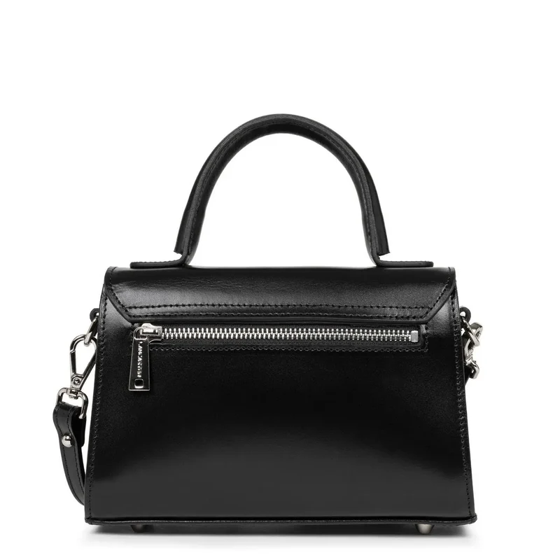 Lancaster Sac rabat cuir Suave Even Noir