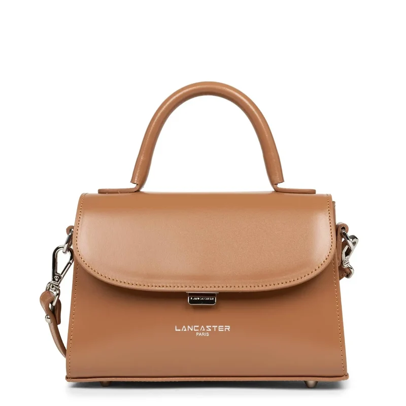 Lancaster Sac rabat cuir Suave Even Camel