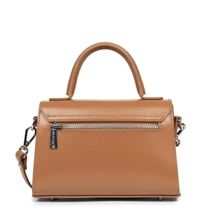 Lancaster Sac rabat cuir Suave Even Camel