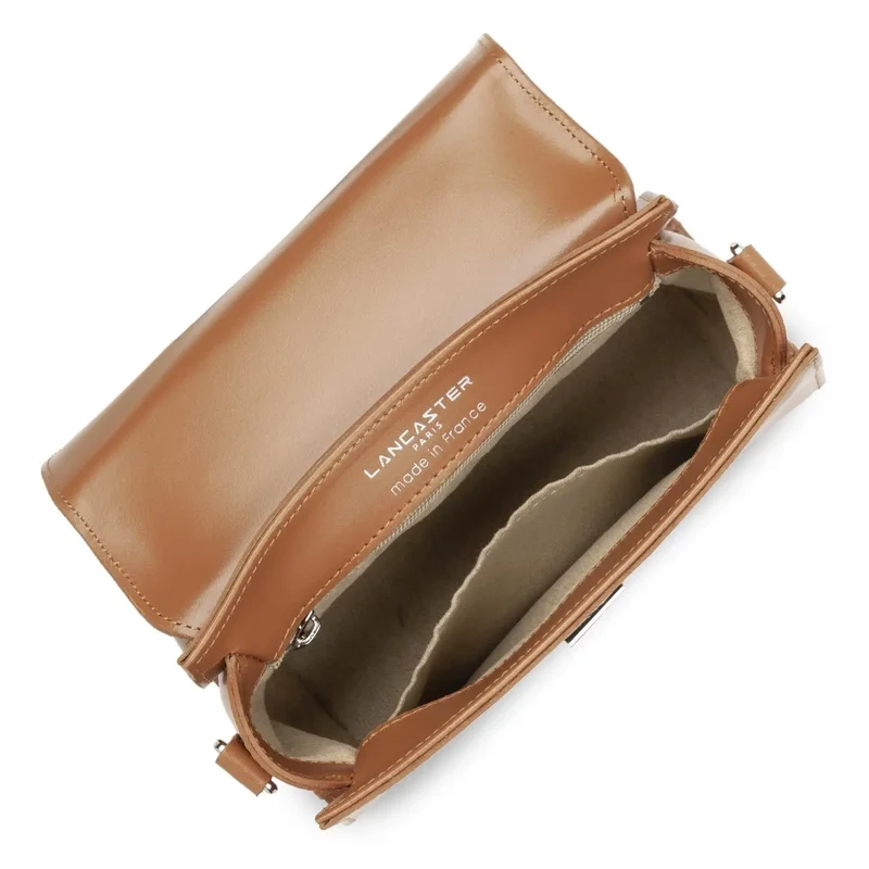 Lancaster Sac rabat cuir Suave Even Camel