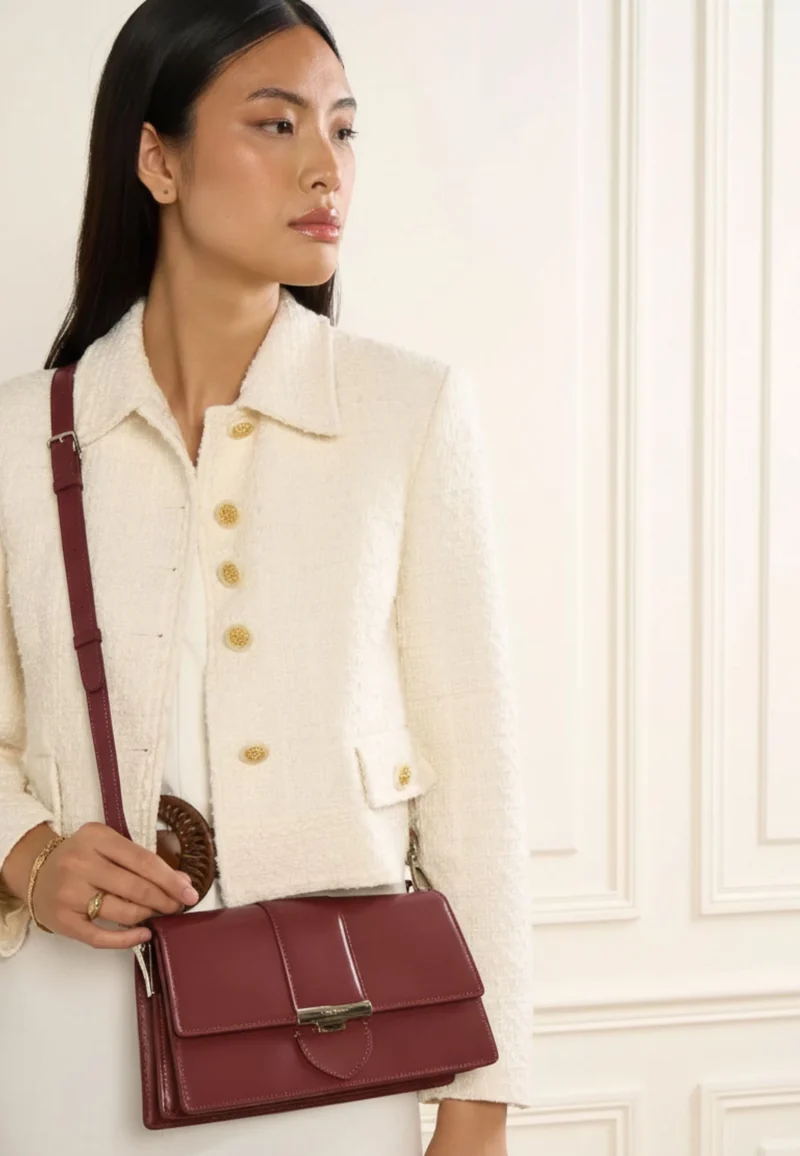 Lancaster Sac trotteur A rabat avec fermoir Paris Ily Bordeaux