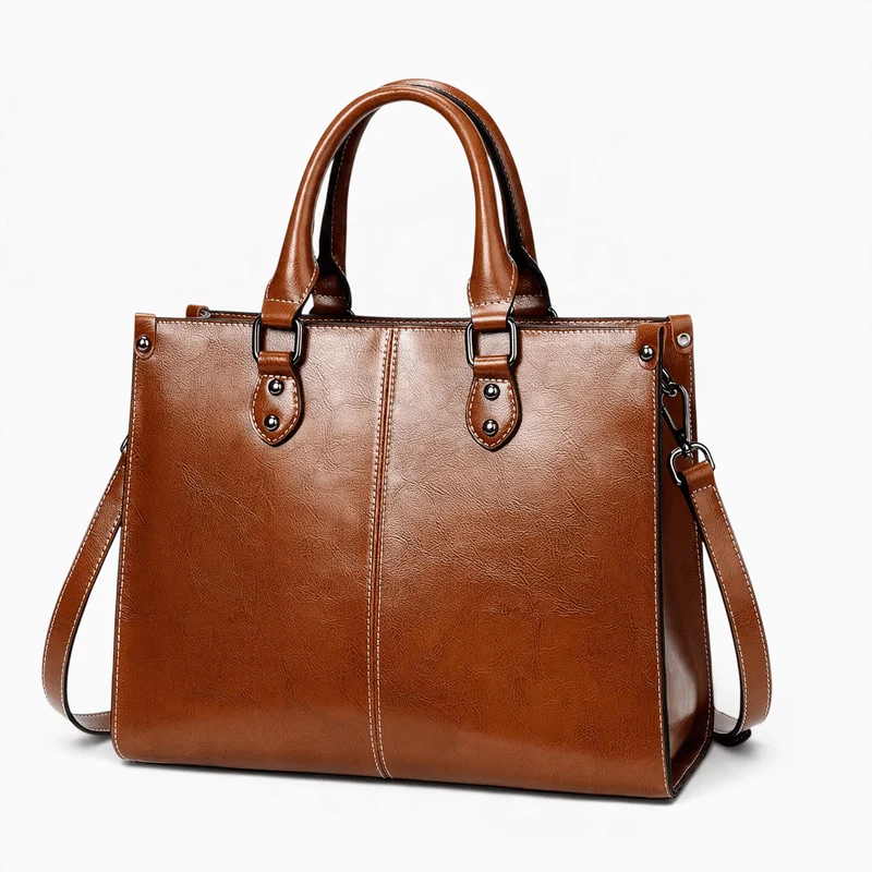 Sac à Main Femme Cuir Véritable Grande Capacité