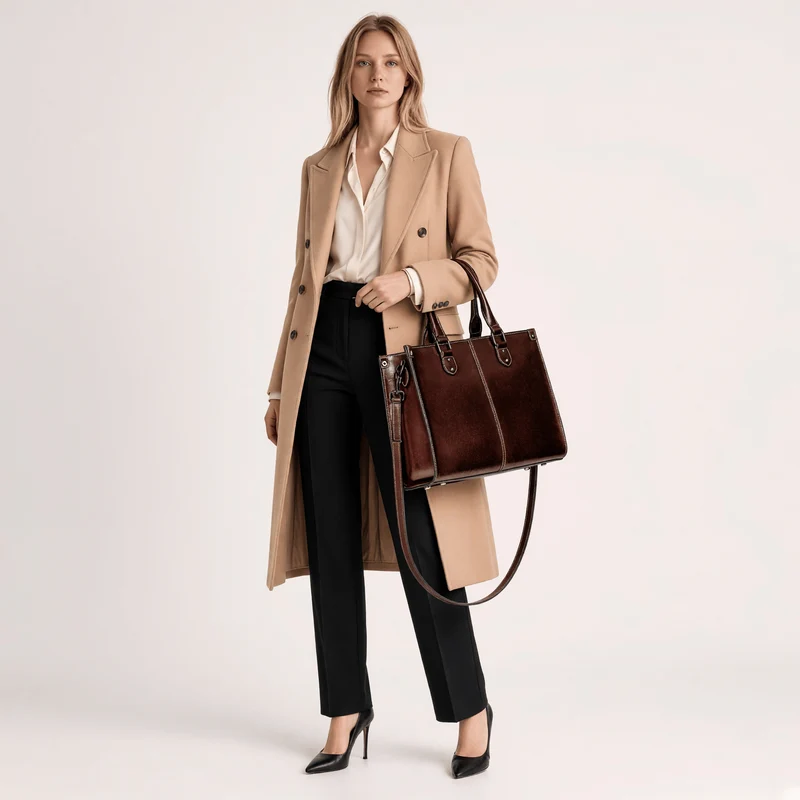 Sac à Main Femme Cuir Véritable Grande Capacité