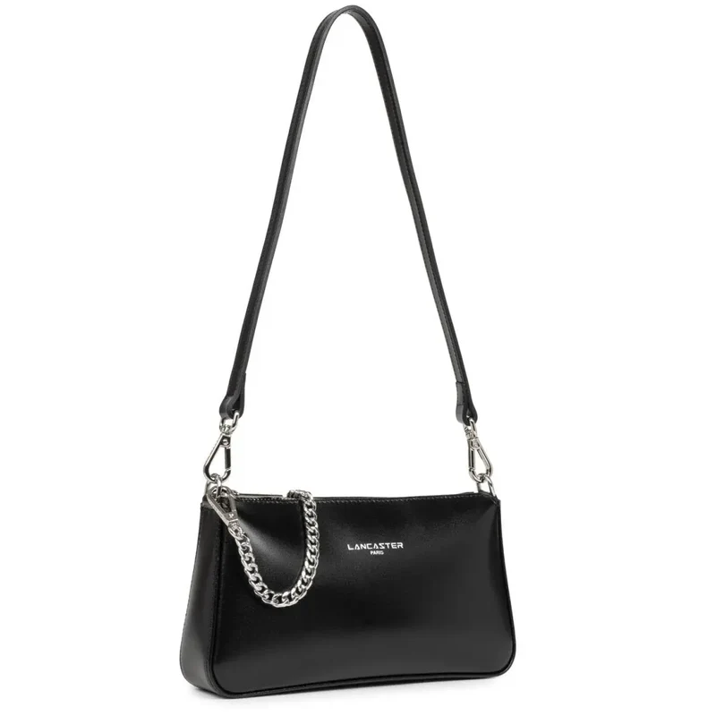 Lancaster Sac trotteur Zippée Suave Even Noir