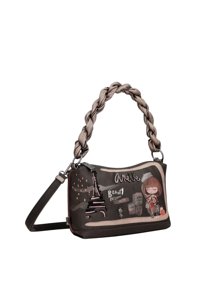 Anekke Sac bandoulière Mademoiselle Marron