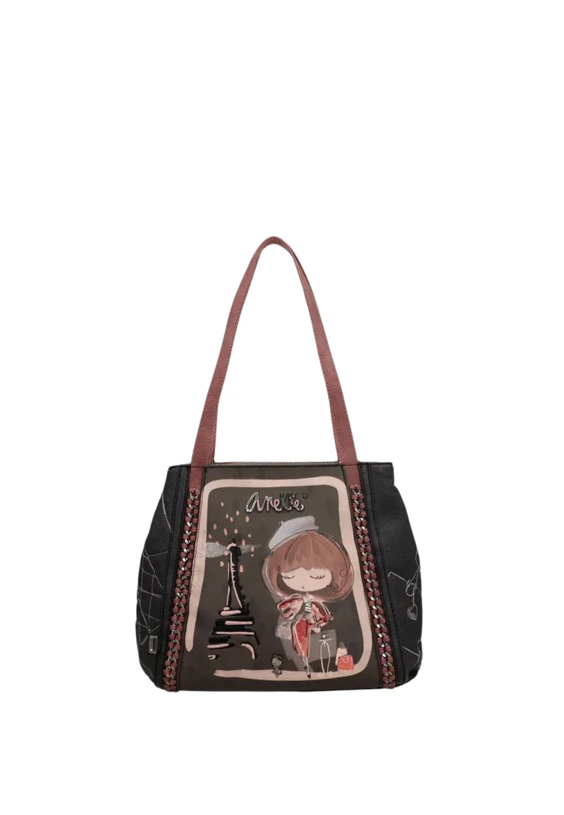 Anekke Sac Cabas décontracté Mademoiselle Noir