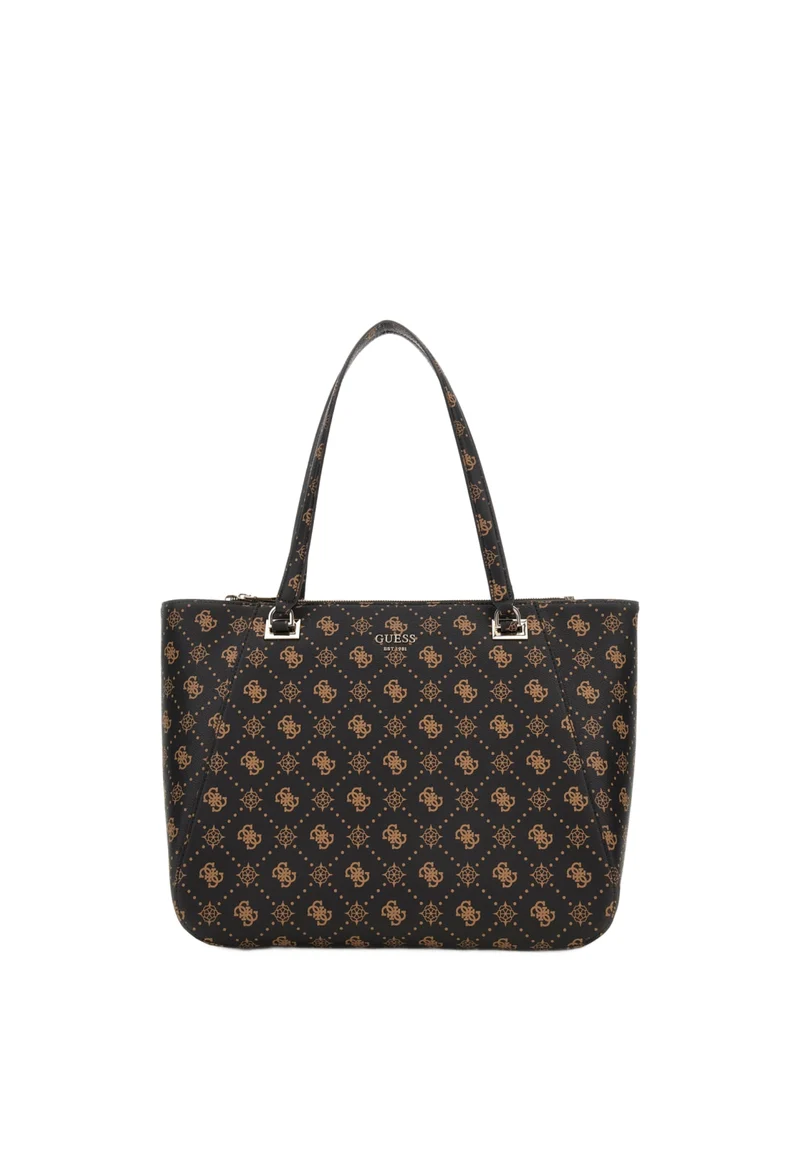 Guess Sac Voyage Calebra Tote Espresso Logo