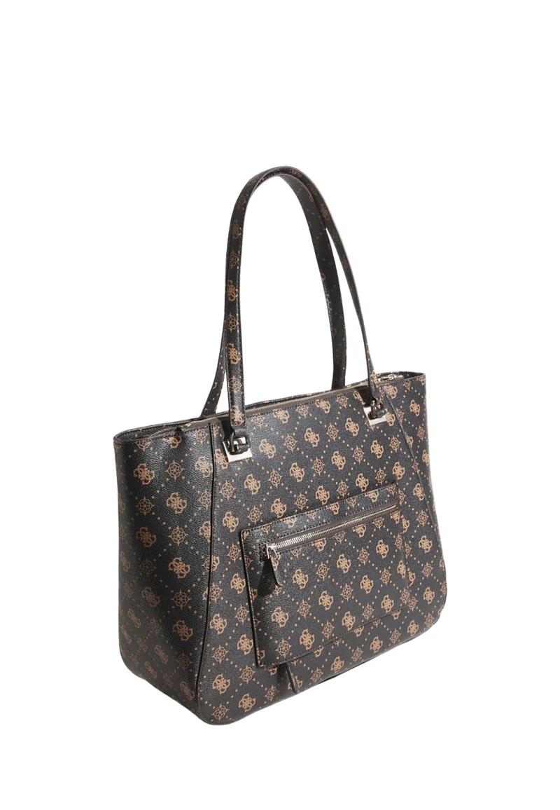 Guess Sac Voyage Calebra Tote Espresso Logo