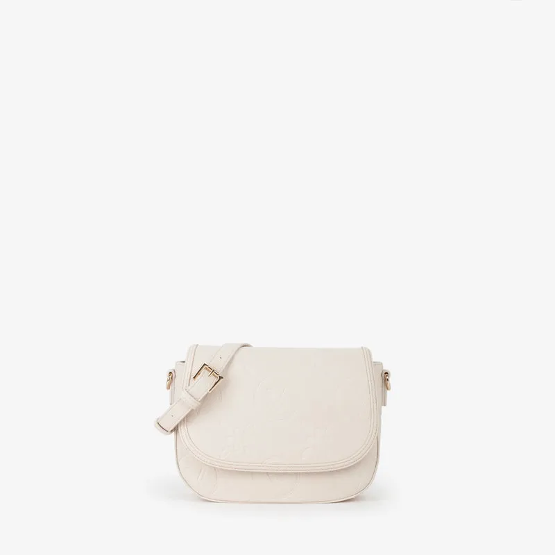 Valentino Sac Bandoulière Samba Re Beige Femme Ecru