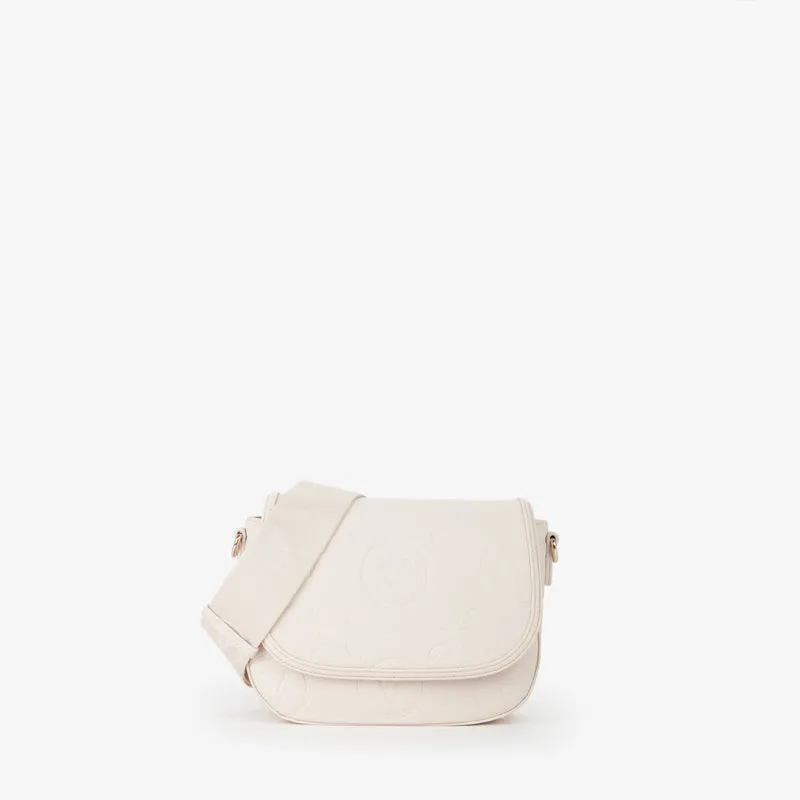 Valentino Sac Bandoulière Samba Re Beige Femme Ecru