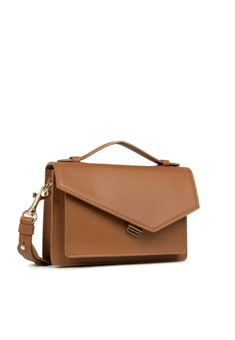 Lancaster Sac à Main A rabat avec fermoir Zoé Camel