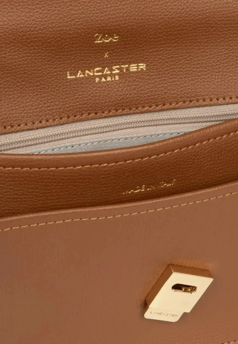 Lancaster Sac à Main A rabat avec fermoir Zoé Camel