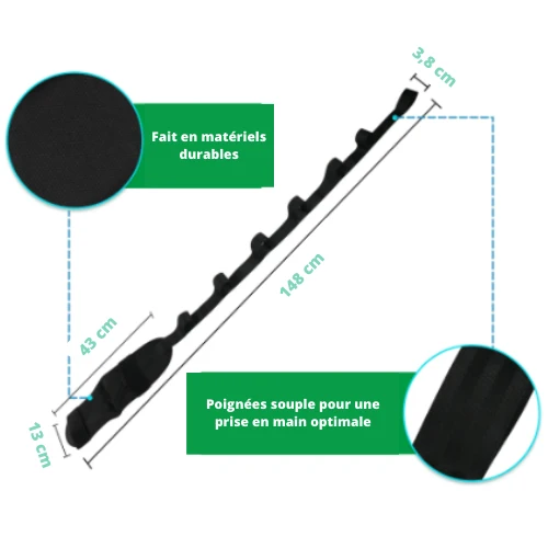 Sangle Yoga, étirement des jambes | Stretchpower™