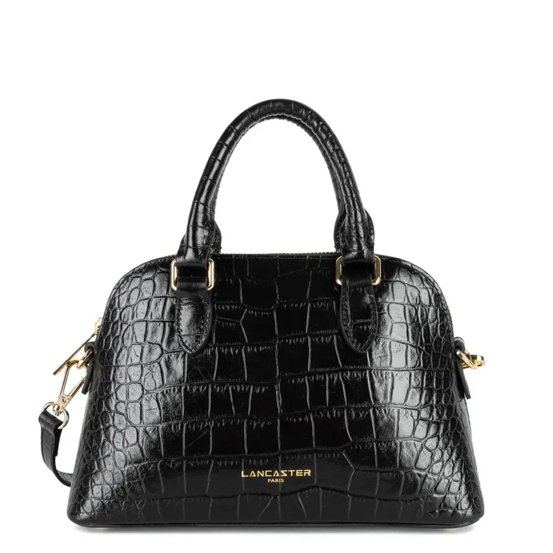 Lancaster Sac demi lune Zippée M Exo Noir