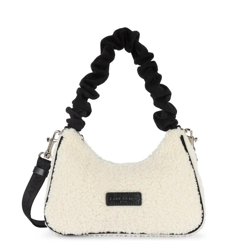 Lancaster Sac trotteur Zippé Polaire Chouchou Noir