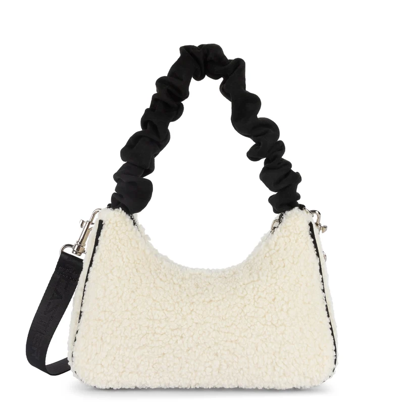 Lancaster Sac trotteur Zippé Polaire Chouchou Noir