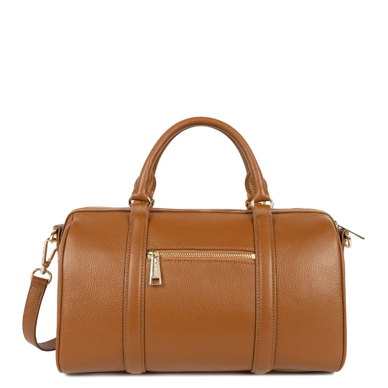 Lancaster Sac polochon Zippé L Milano Ana Camel