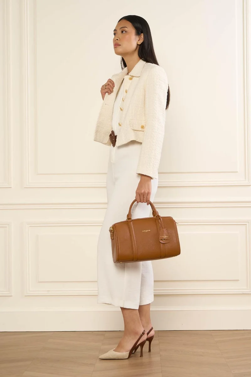 Lancaster Sac polochon Zippé L Milano Ana Camel