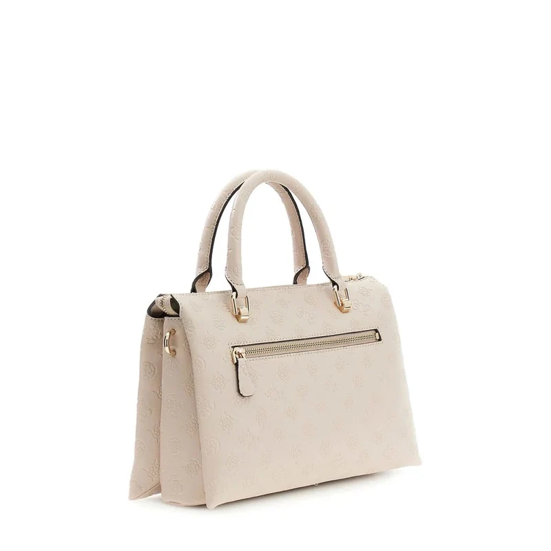 Guess Sac Bandoulière Dita Dome Satchel Light Taupe Logo