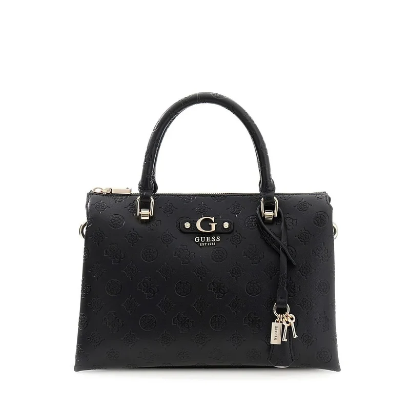 Guess Sac Bandoulière Dita Dome Satchel Black Logo