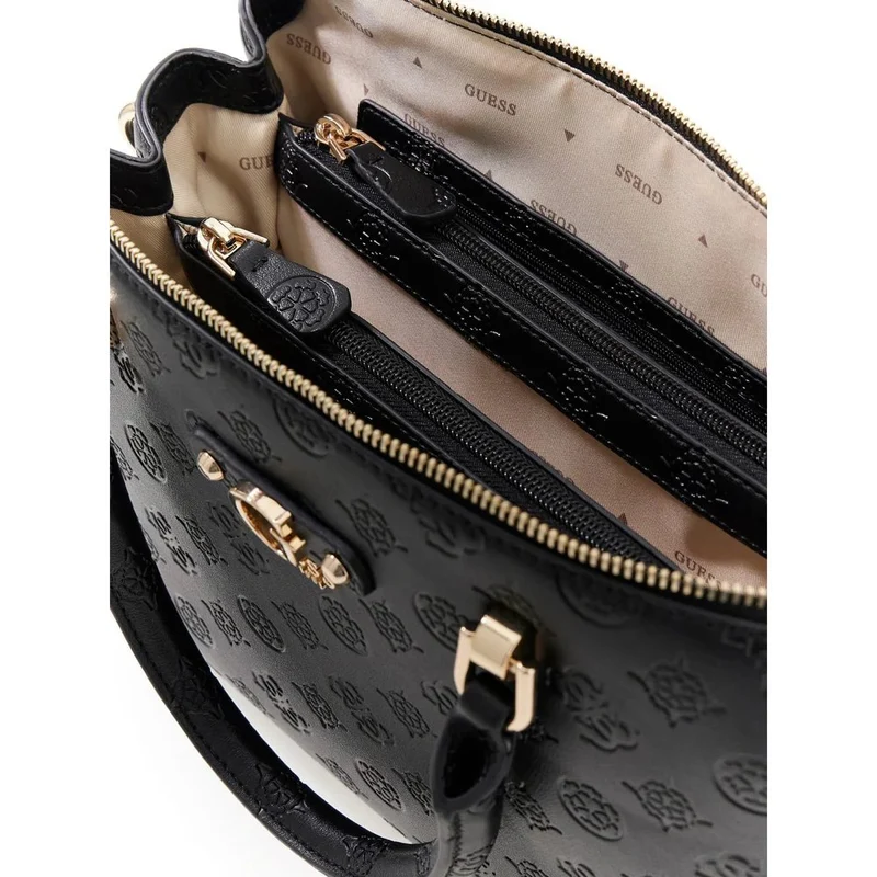 Guess Sac Bandoulière Dita Dome Satchel Black Logo