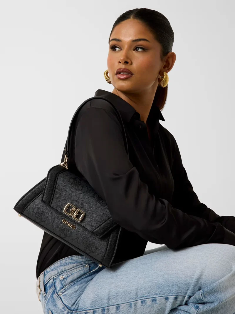 Guess Sacs à main Karnilla Logo Bucket Coal Logo