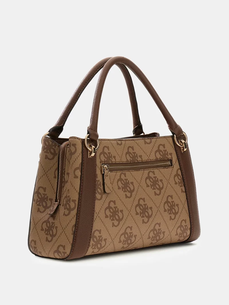 Guess Sacs à main Karnilla Logo Bucket Latte Logo/Brown