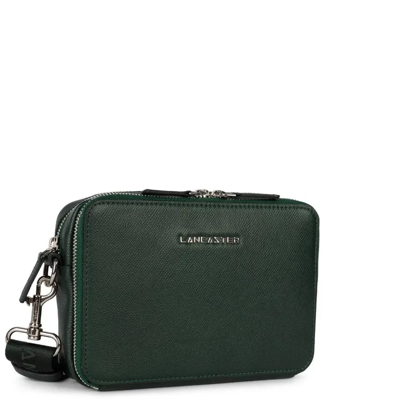 Lancaster Sacoche Double Zip Delphino S Vert Foncé