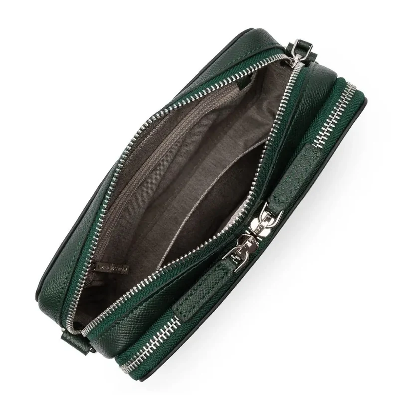 Lancaster Sacoche Double Zip Delphino S Vert Foncé