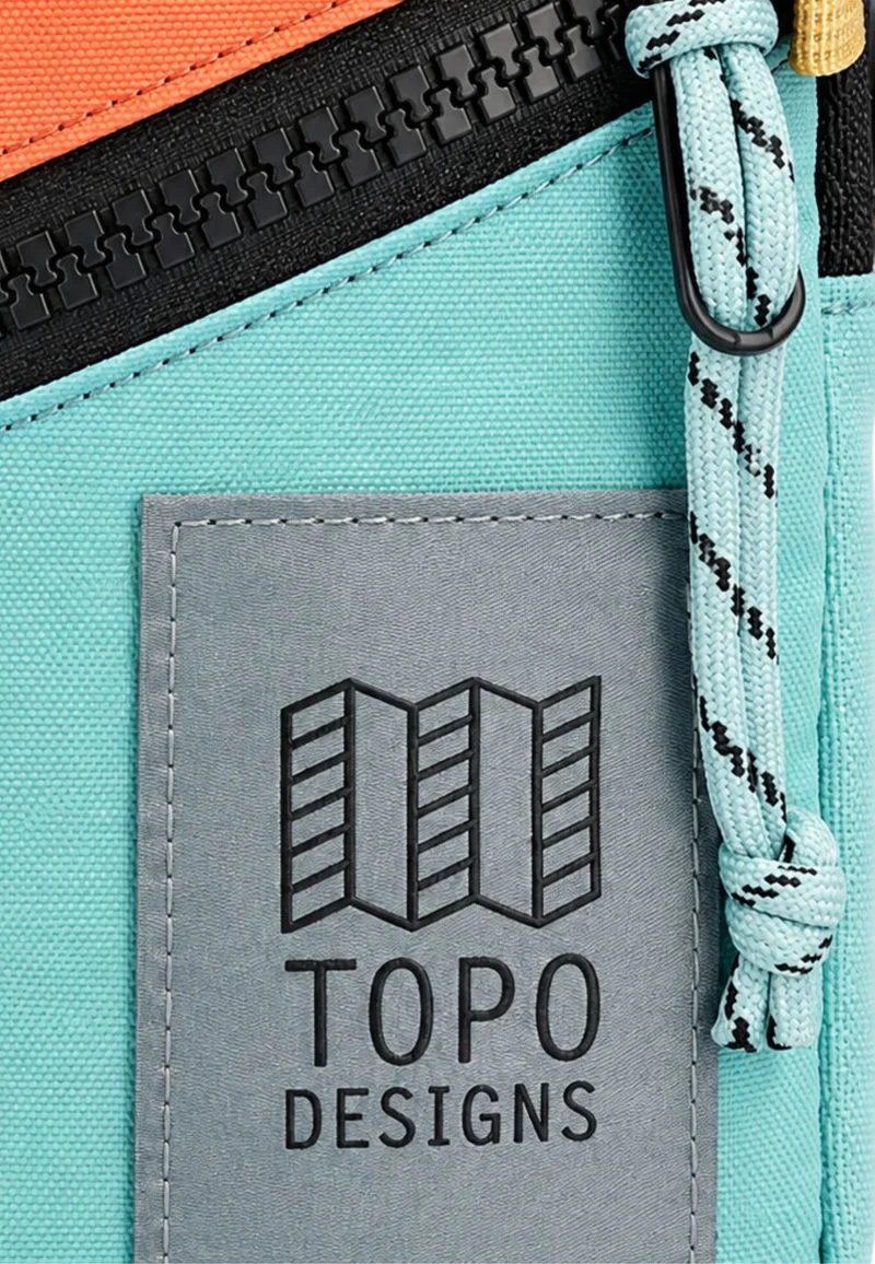 Topo Designs Sacoche Mini Shoulder Bag Rose/Geode Green
