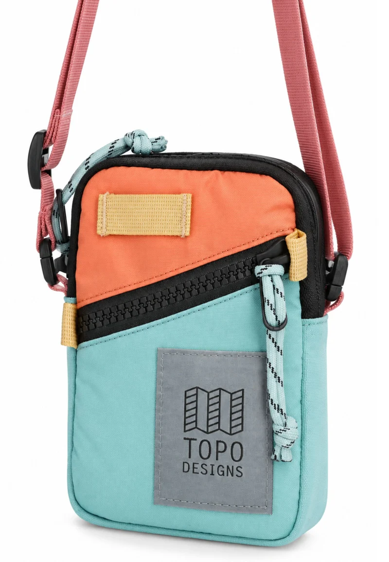 Topo Designs Sacoche Mini Shoulder Bag Rose/Geode Green