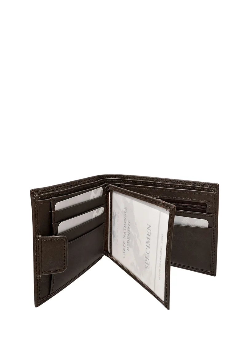 Francinel Portefeuille italien cuir de vachette Marron