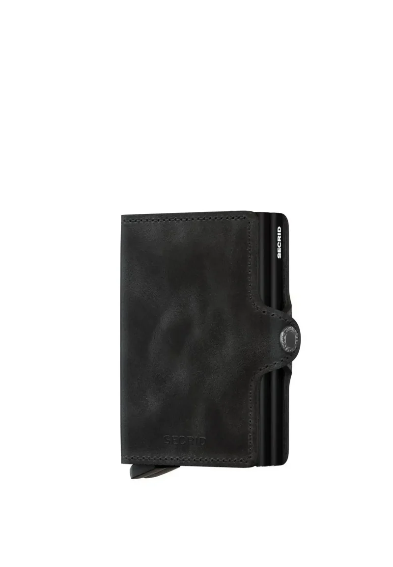 Secrid Porte cartes Anti-Piratage Twinwallet Vintage TV Noir