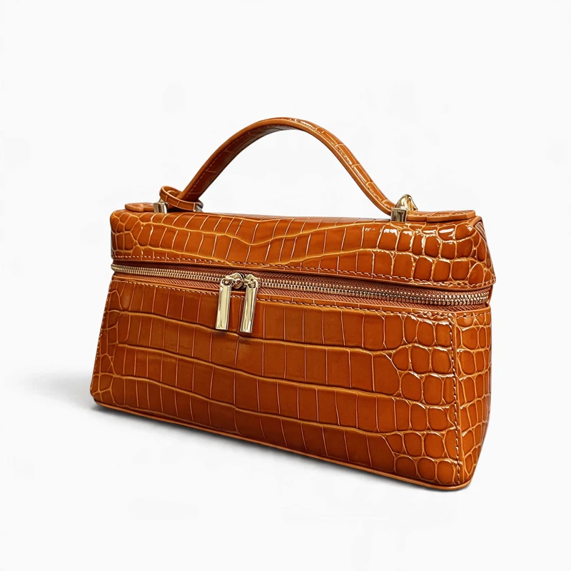 Petit Sac à Main Femme Cuir Effet Crocodile
