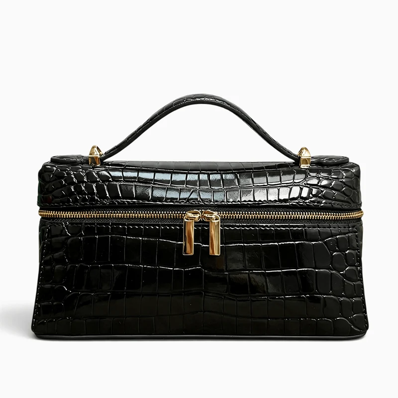 Petit Sac à Main Femme Cuir Effet Crocodile