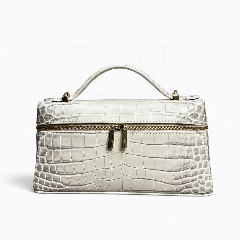 Petit Sac à Main Femme Cuir Effet Crocodile