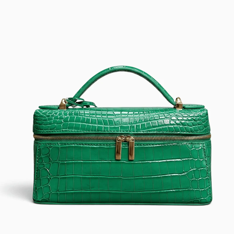 Petit Sac à Main Femme Cuir Effet Crocodile