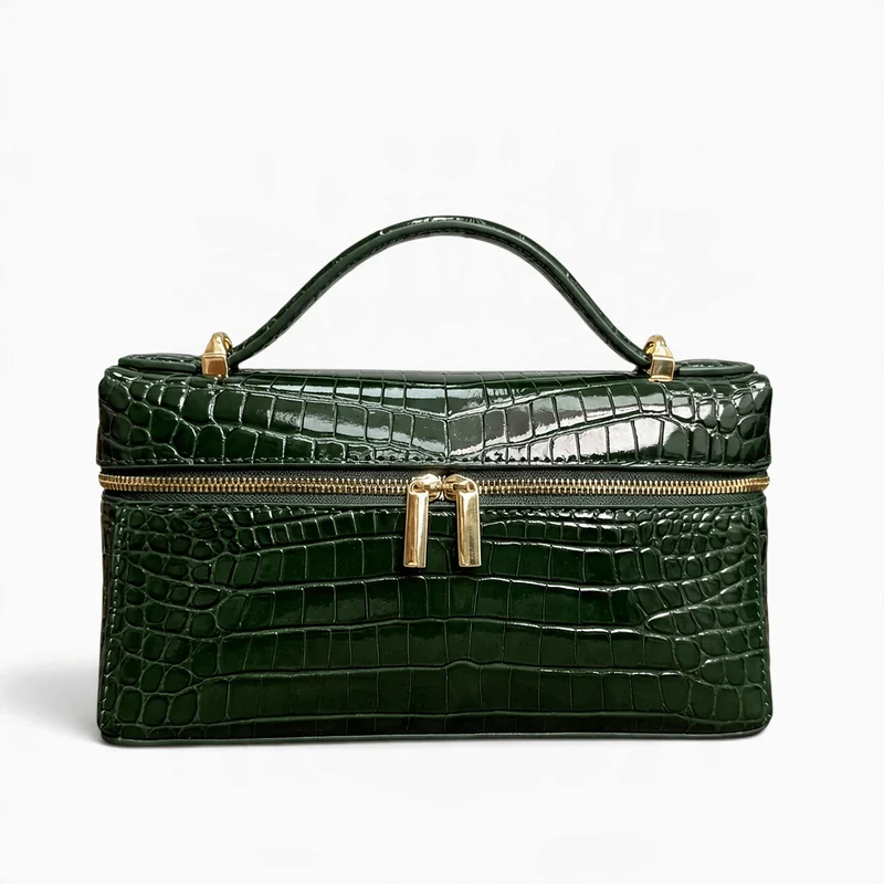 Petit Sac à Main Femme Cuir Effet Crocodile