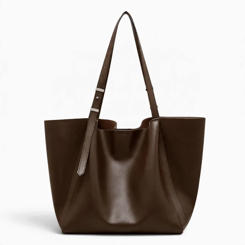Grand Sac Femme Cuir Souple Élégant