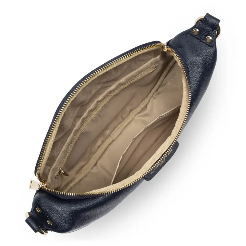 Lancaster Sac banane Zippé Dune Bleu Foncé