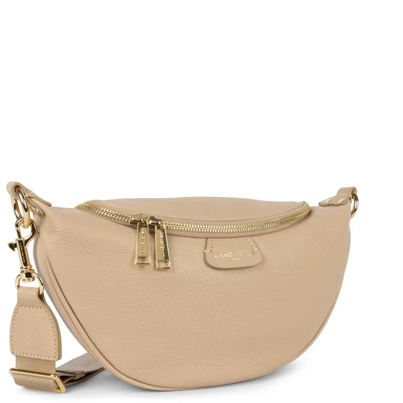 Lancaster Sac banane Zippé Dune Beige foncé