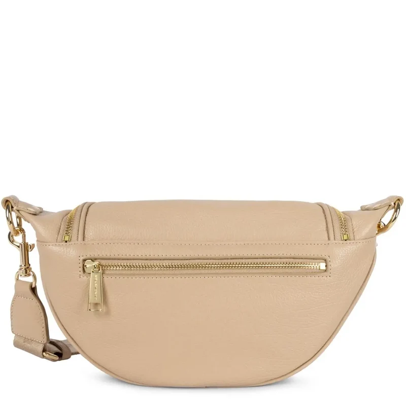 Lancaster Sac banane Zippé Dune Beige foncé