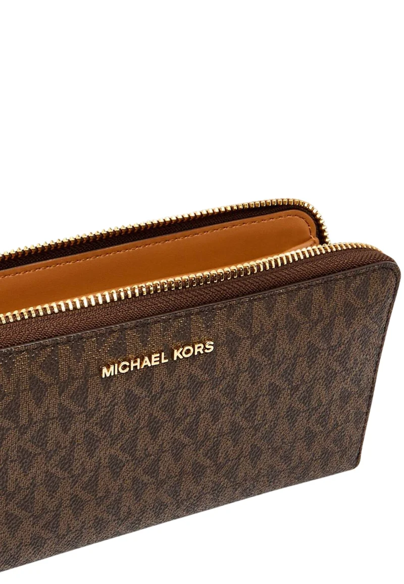 Michael Kors Portefeuille Continental Jet Set Slim Marron